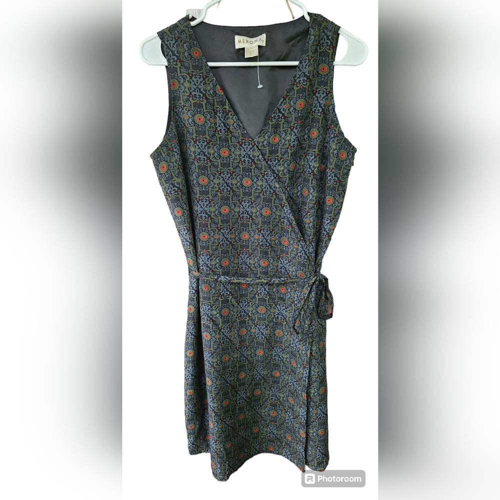 Merona 90s Wrap Style Dress Size 14 - New